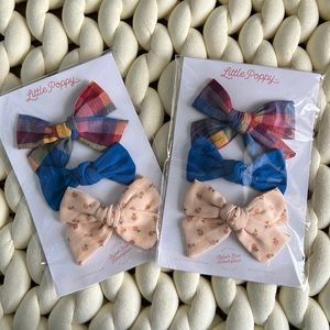 NWT Little Poppy Co June 2022 bows (2 sets)